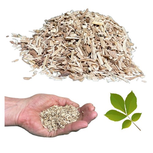 Hickory wood chips - chips, 2mm