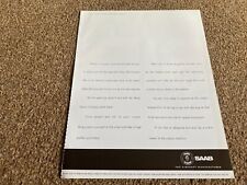 INT8 ADVERT 11X18 THE NEW SAAB
