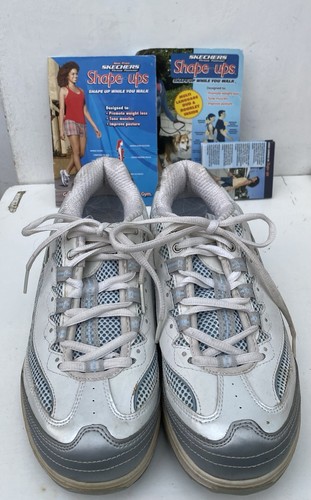 Grey white skechers shape - grey,
