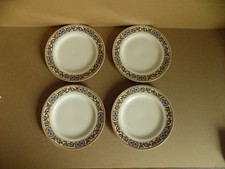 J&G Meakin England Vintage Blue & Gold Plates x4 - Reg SOL 391413