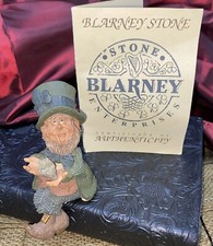 Vintage Authentic Blarney Stone Sitting On Finnians Hands Shelf Sitter Dublin
