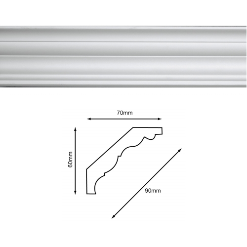 Sample coving cornice white - /,