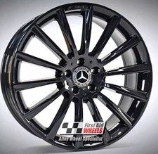 MERCEDES E CLASS 1X 20" GENUINE AMG GLOSS BLACK FRONT ALLOY WHEEL S646BGF