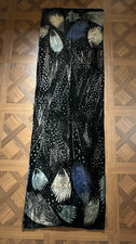 Large Georgina Von Etzdorf Double Sided Velvet Stole 65" Fireworks pattern