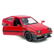 1/37 1983 Toyota AE86 Model Car Metal Diecast Toy Vehicle Toys for Kids Red