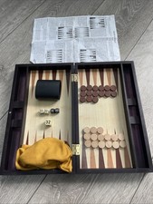 Backgammon Wooden Set Case -