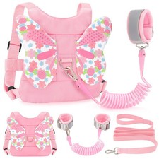 Toddlers Leash + Anti Lost Wrist Link Child Kids Safety Harness Kids Walking New