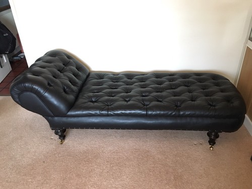 Vintage antique black - black, leather