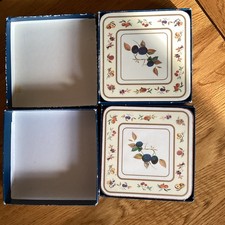 Royal Worcester Evesham Table Glass Coaster X 2 Boxes Of 6