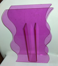 Typo Pink Acrylic Wavy Wiggle Vase Abstract