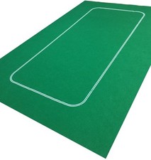 GREEN POKER / TEXAS HOLD EM  FELT BAIZE LAYOUT-1000's Sold of this popular baize
