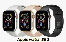 APPLE WATCH SE 2nd Gen, 44MM, GPS Aluminium Body (Black & silver ),various strap