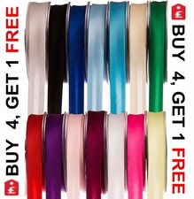 Satin Ribbon Acetate Bias Binding Reels Rolls Double Sided Face 25 Meter 19mm UK
