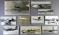 SHORT SUNDERLAND FLYING BOAT 10 X DIFFERENT VINTAGE PHOTOS RAF ROYAL AIR FORCE