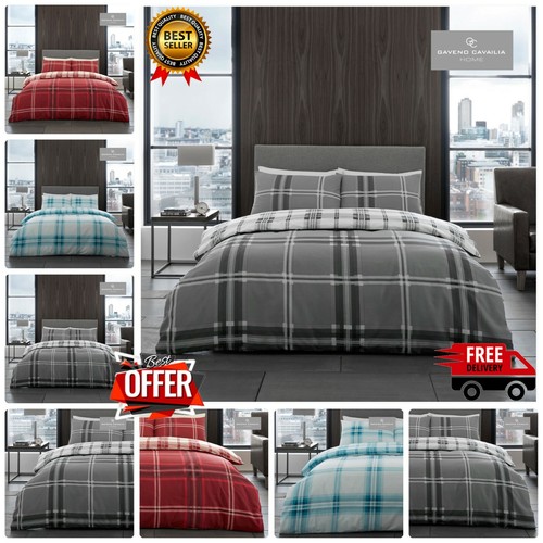 Check duvet cover set - check,