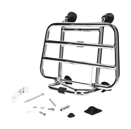 Chrome front luggage rack for - rack,