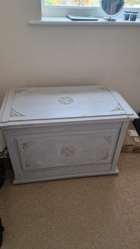 Wooden blanket box vintage - wooden,