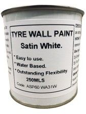 1 x 250 White Wall Tyre & Mud