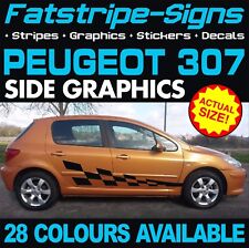 to fit PEUGEOT 307 GRAPHICS STRIPES DECALS STICKERS GTI PUG ESTATE CC 1.4 1.6