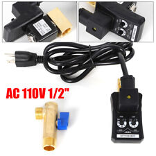 10*Electronic Timed Drain Valve For Air Compressor Water Tank 110V 1/2''+US PLUG
