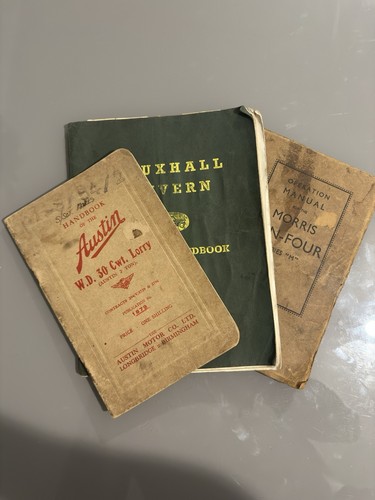 Vintage vehicle handbooks - vehicle,