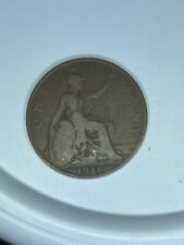 1916 uk one penny broken tooth