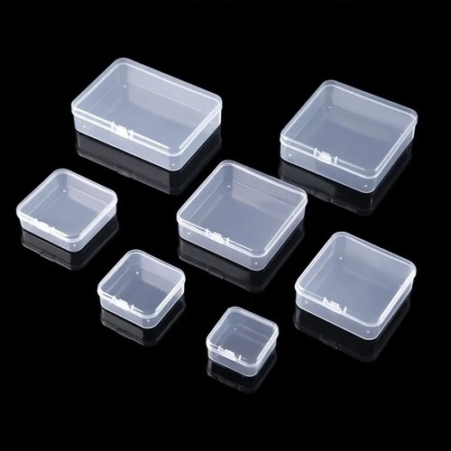 Mini square clear plastic - clear,