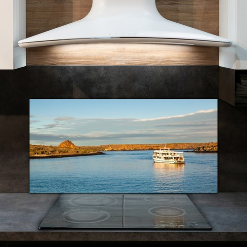 Glass kitchen splashback tile - glass,