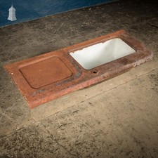 19th C Cast Iron Trough Sink
