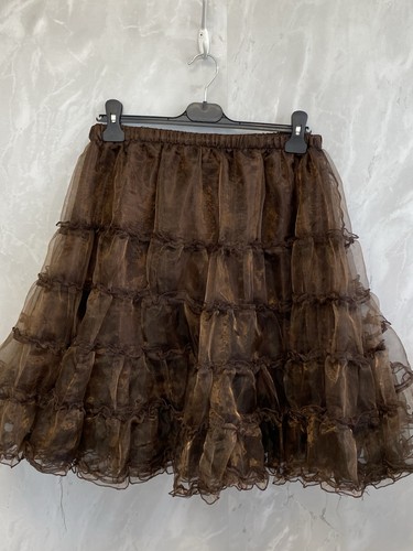 Burleska brown tiered ruffle - burleska,