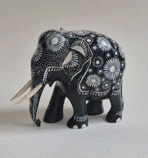 Vintage Lucky Wooden Elephant