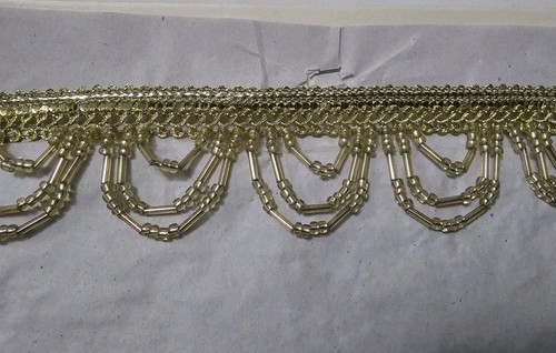 Yard dull gold trim with - dull,
