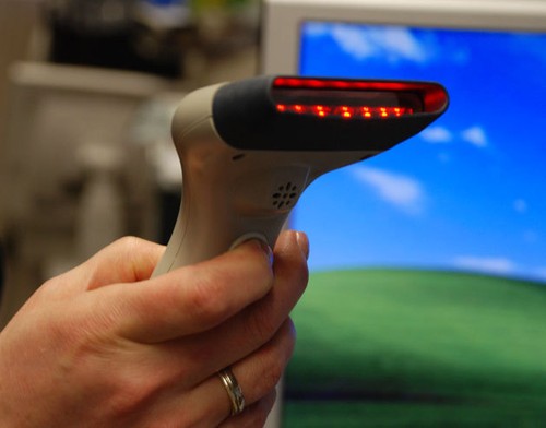 Handheld barcode scanner - handheld,