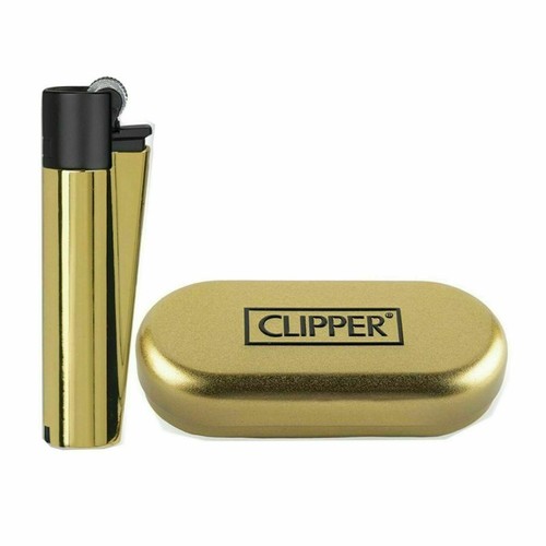Clipper gold black - black, metal