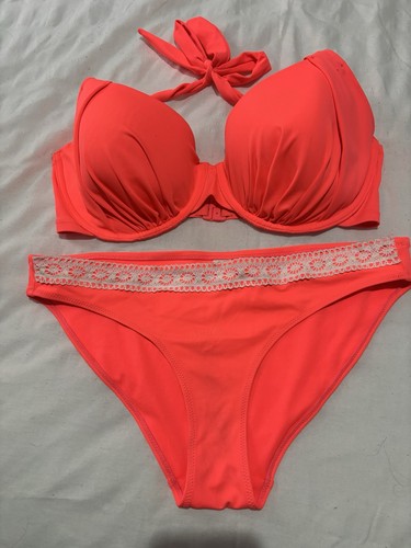 Coral bikini top size 38e - bikini,