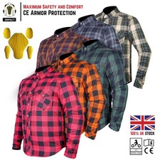Motorbike Motorcycle Shirt Jacket Aramid Lined Protection With CE Biker Armour