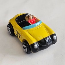 Micro Machines Porsche 356 Speedster with Driver Yellow Black #17 Rare