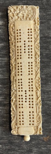 Antique asian cribbage board - antique,