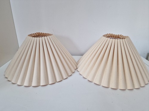 Vintage pleated lampshade - vintage,