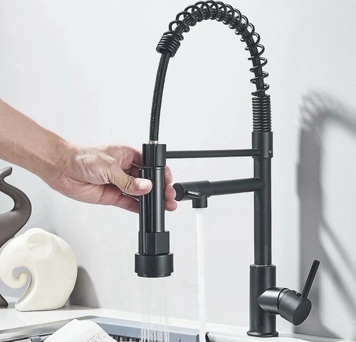 Matte black kitchen - matte, mixer