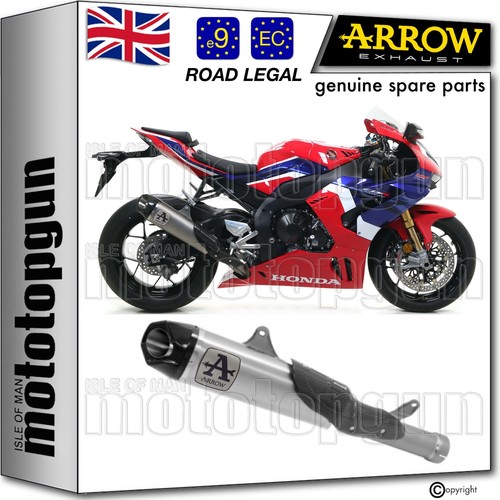 Exhaust titanium works arrow - titanium,