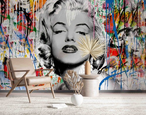 Graffiti marilyn monroe - 3d,