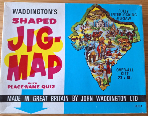 Waddingtons jig map vintage - jig,