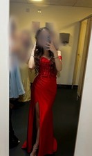 Red Off-Shoulder Prom Dress