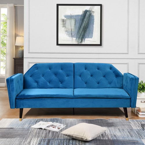 Plush velvet tufted - sofa, bed