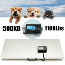 1100Lbs Hog Pet Dog Sheep Goat Scale Heavy Duty Digital Livestock Vet Scale NEW
