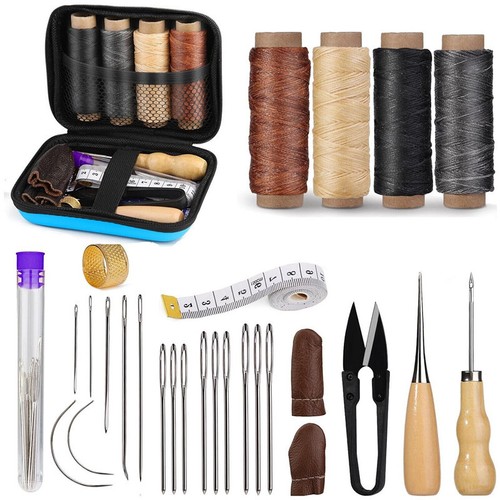Leather waxed thread stitching - waxed,