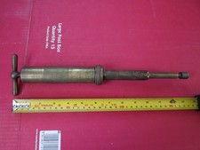 Vintage Brass Grease Gun Enots
