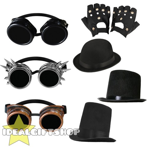 Cyber steampunk goggles hat - cyber,