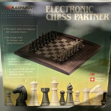 Vintage Chess Set Electronic Partner Kasparov 1988 Saitek Working
